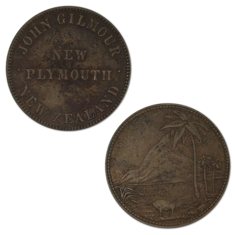 New Zealand ND John Gilmour Penny Token A.143 - Image 3
