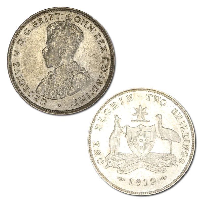 Australia 1912 Florin - Image 4