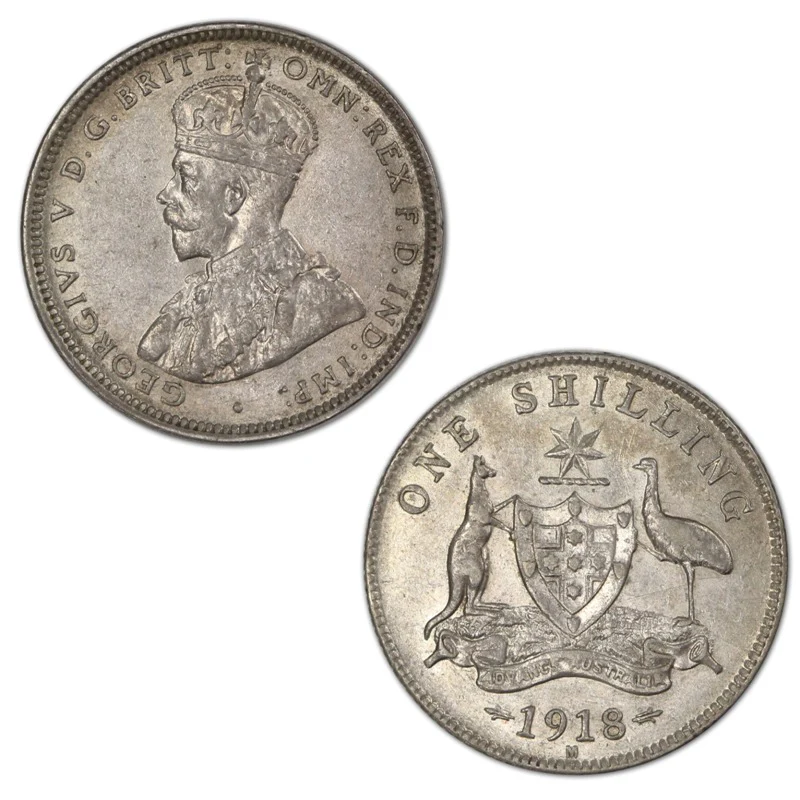 Australia 1918M Shilling nEF/VF
