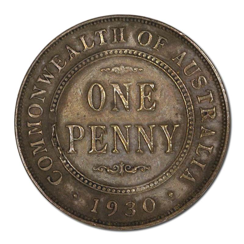 Australia 1930 Penny FINE+ GUARANTEED GENUINE! - Image 2
