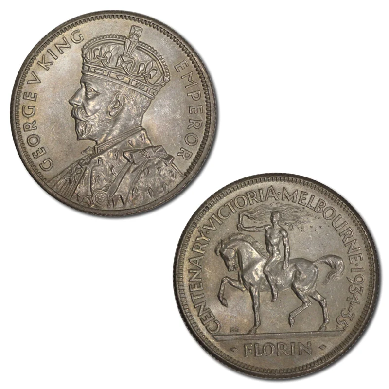 Australia 1934/5 Melbourne Centenary Florin - Image 5