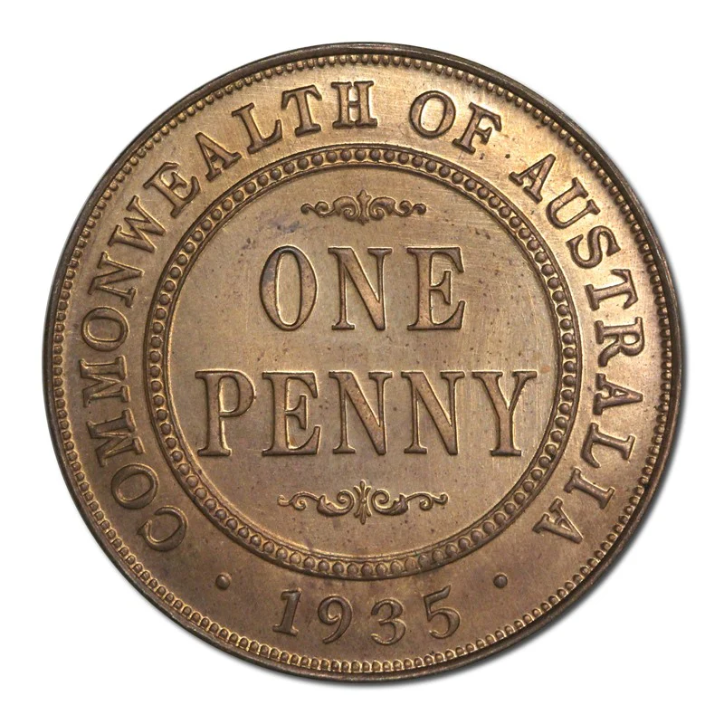 Australia 1935 Halfpenny & Penny Lustrous Proof Pair - Image 4