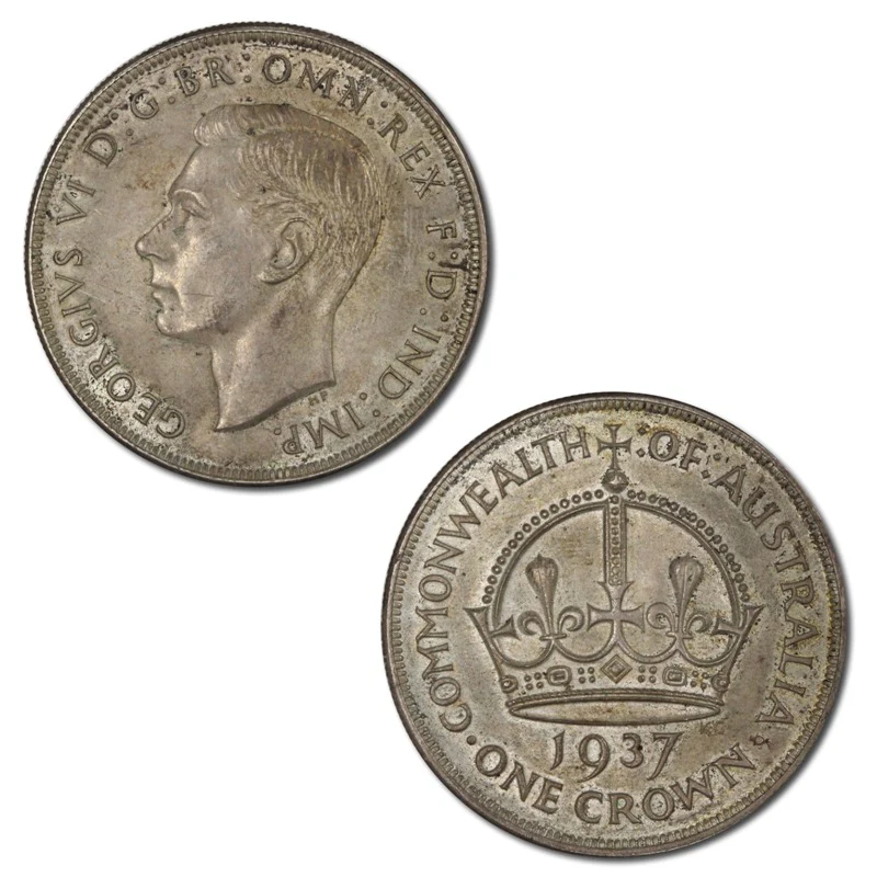 Australia 1937 King George VI Silver Crown - Image 4