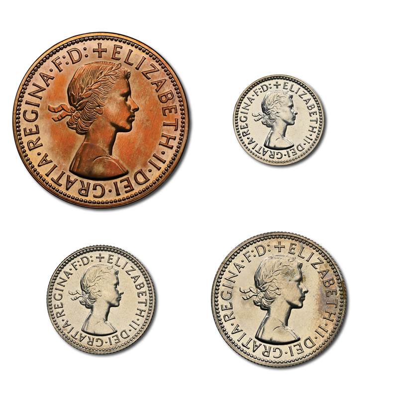 Australia 1955 Melbourne Mint 4 Coin Proof Set - Image 2