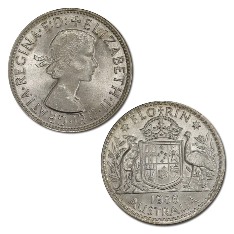 Australia 1956 Silver Florin - Image 3