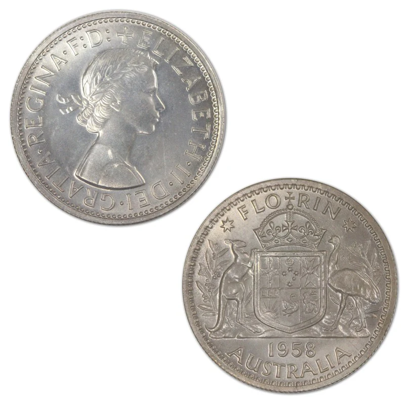 Australia 1958 Melbourne Florin Proof