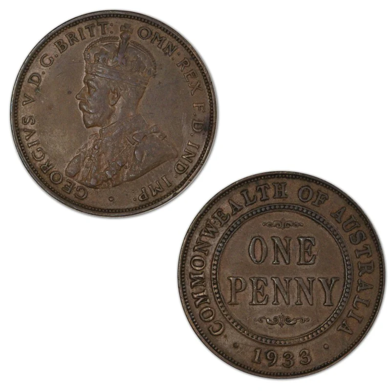Australia 1933/2 Overdate Melbourne Penny - Image 5