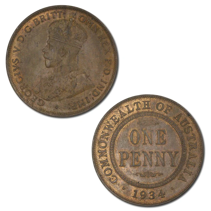 Australia 1934 Melbourne Penny - Image 2