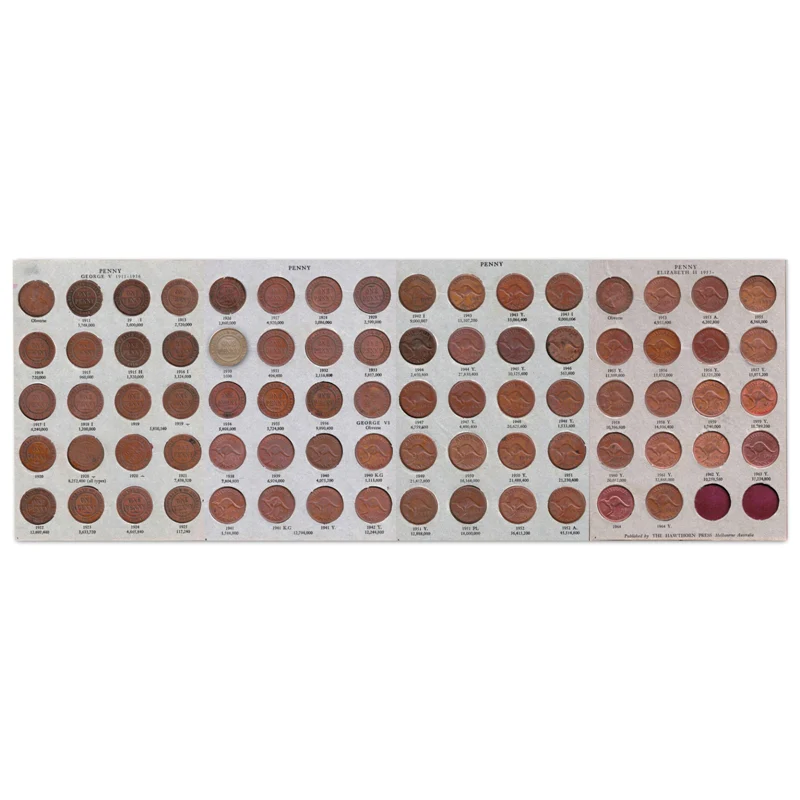 Australia Pre-Decimal Complete Set inc. 1930 Penny A/Circ-UNC - Image 3