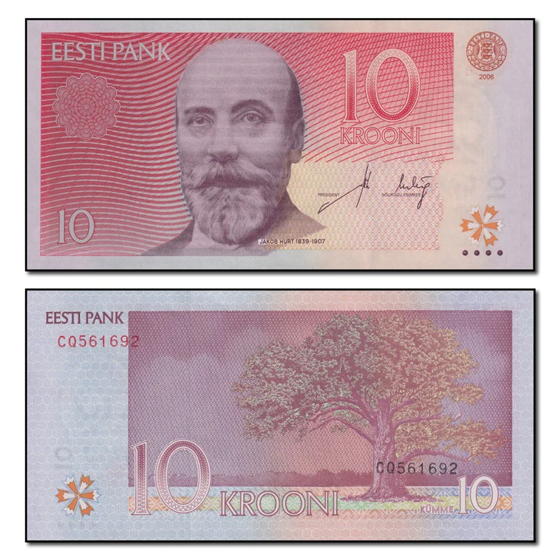 Estonia 2006-2007 10 Krooni P.86 CFU