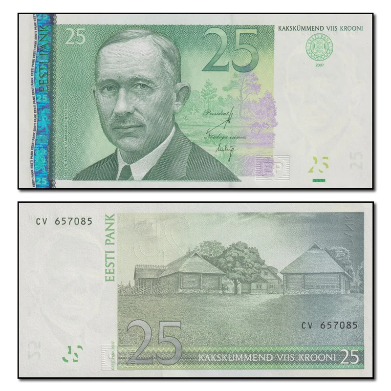 Estonia 2007 25 Krooni P.87 CFU