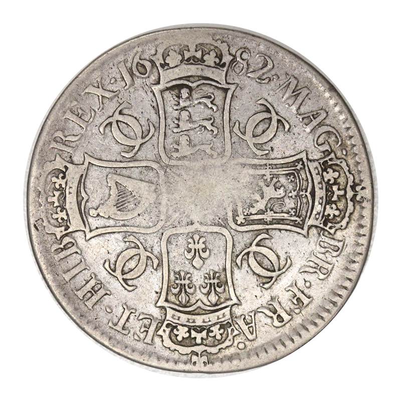 Great Britain 1682/1 Overdate Charles II Silver Crown - Image 2