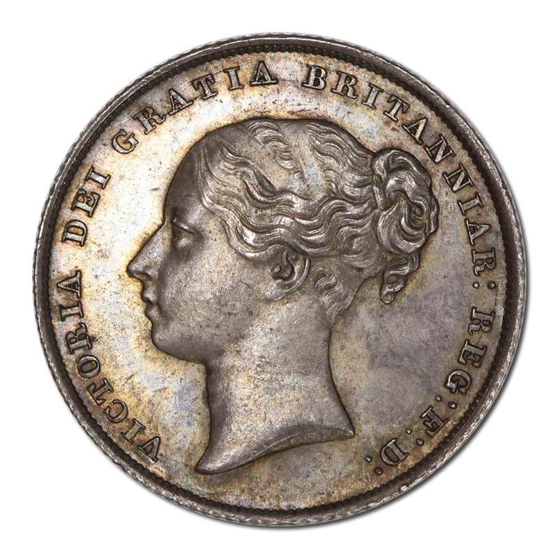 Great Britain 1844 Victoria Silver Shilling S.3904 - Image 2