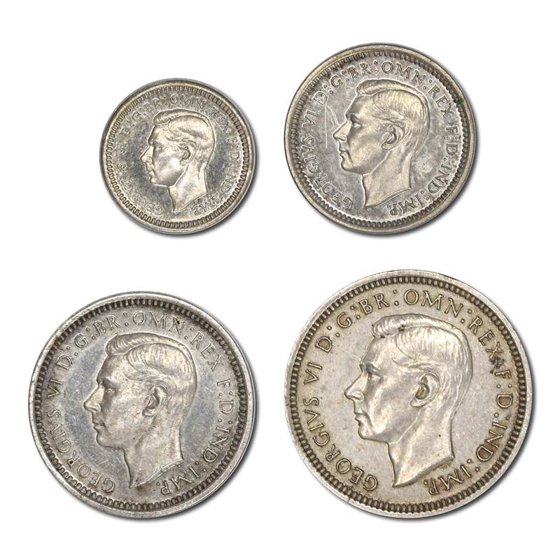 Great Britain 1937 George VI Silver Maundy Set Cased - Image 2