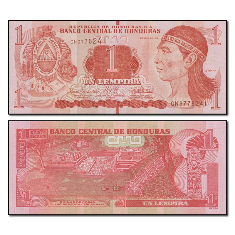 Honduras 2022 1 Lempira P.96e CFU