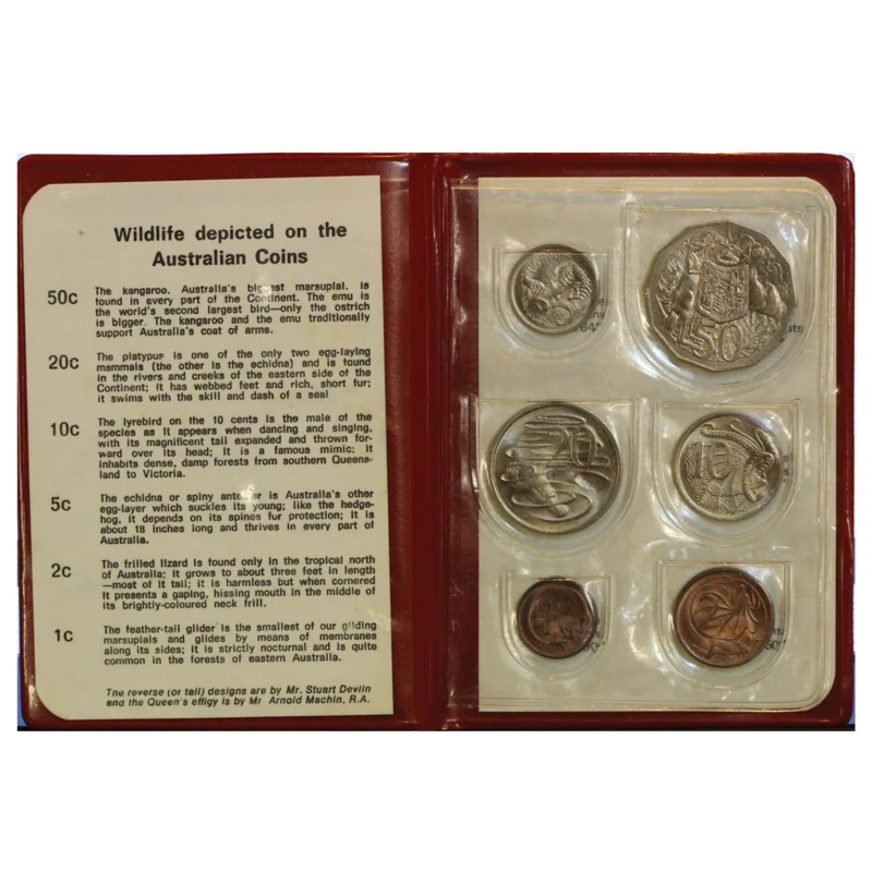 1974 Mint Set Red Wallet - Image 2