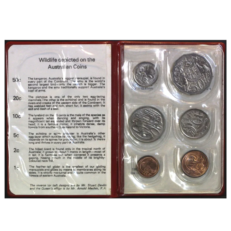 1976 Mint Set Red Wallet - Image 2