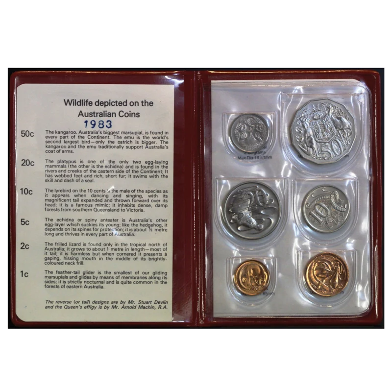 1983 Mint Set Red Wallet - Image 2