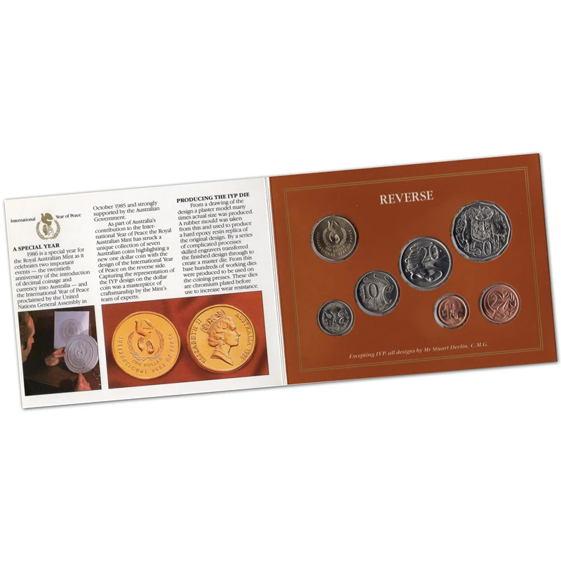 1986 Mint Set - Year of Peace - Image 2