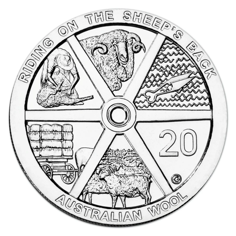 2011 2 Coin Mint Set - Australian Wool - Image 2