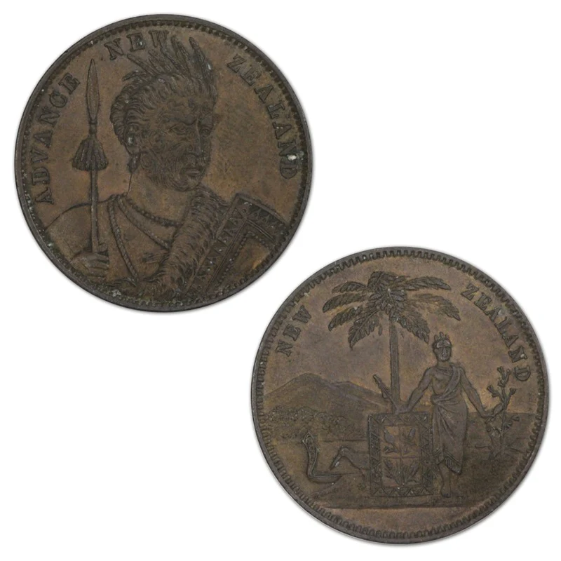 New Zealand ND Milner & Thompson Penny Token A.378 - Image 2