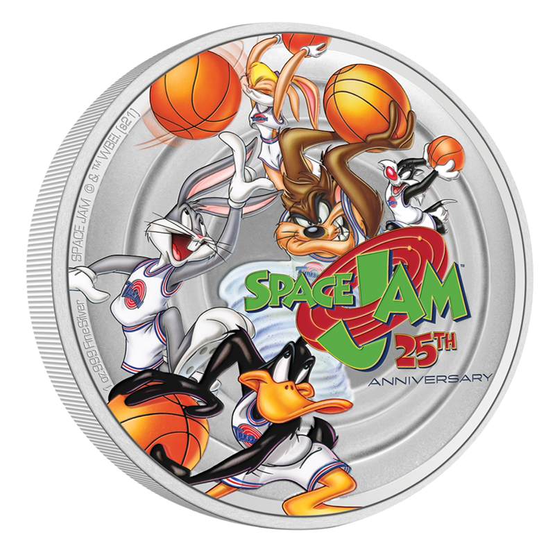 Niue 2020 Space Jam 25th Anniversary 1oz Silver - Image 2