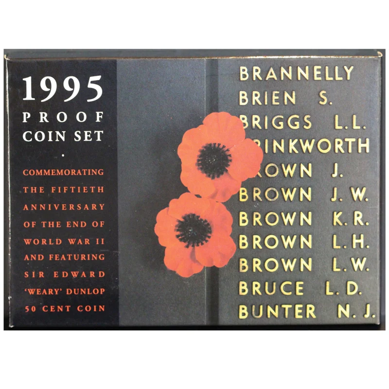 1995 Proof Set - End of WWII 50th Anniversary - Image 2