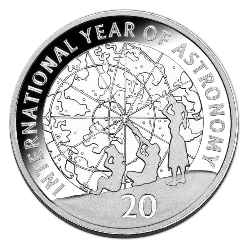 2009 2 Coin Proof Set - International Year of Astronomy - Image 2