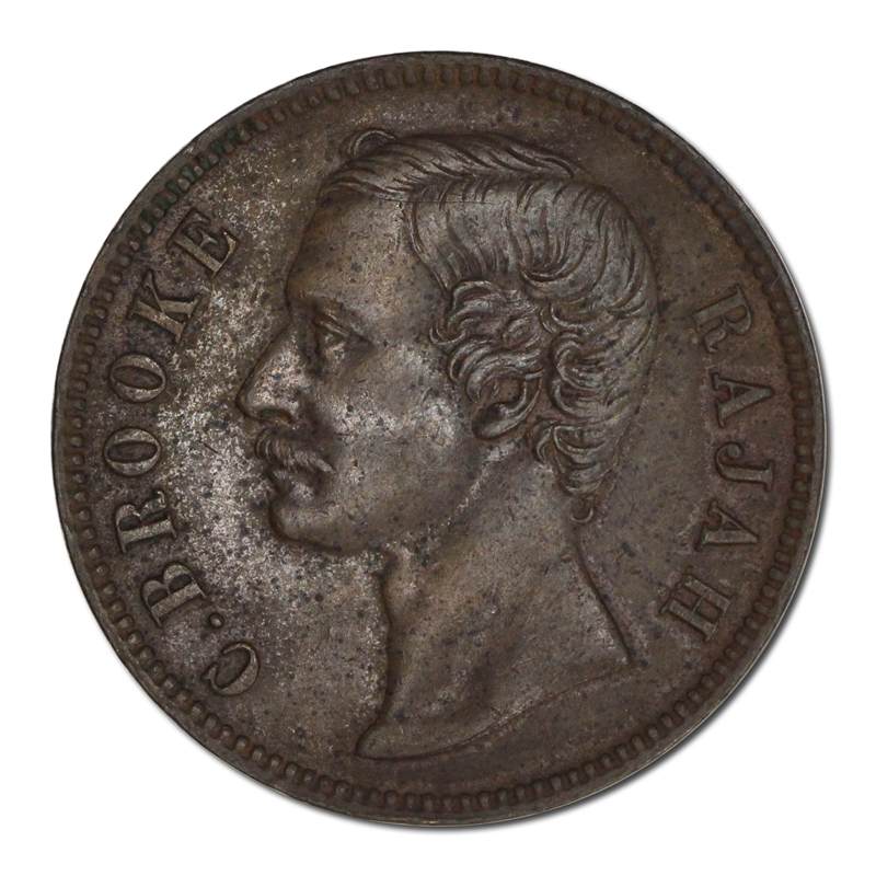 Sarawak 1870 C.Brook Rajah 1 Cent - Image 2