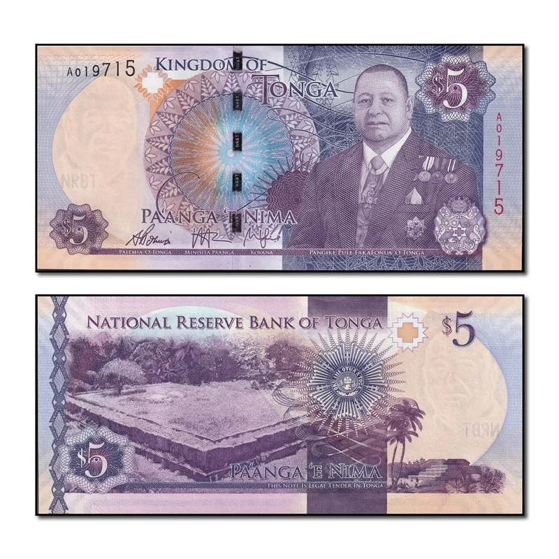 Tonga (2015) 5 Pa'anga P.45 CFU