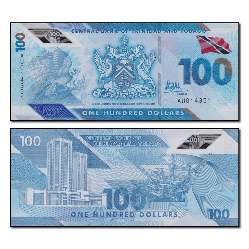 Trinidad & Tobago 2019 100 Dollars P.65 CFU