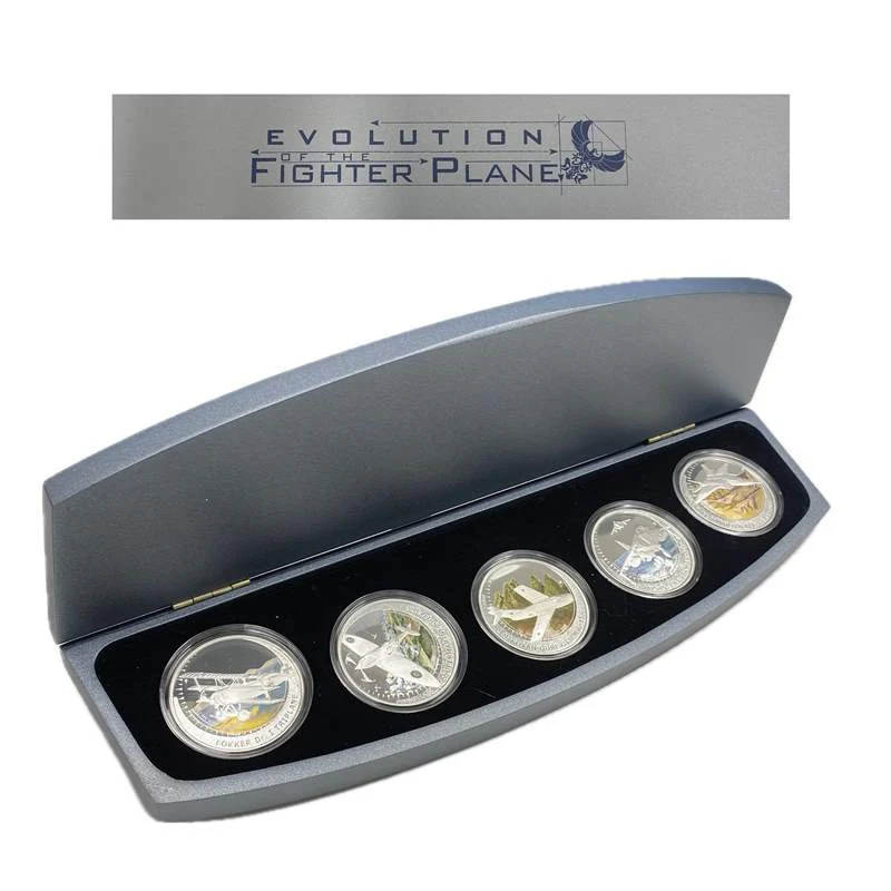 Tuvalu 2005 Evolution of the Fighter Plane 5 coin set