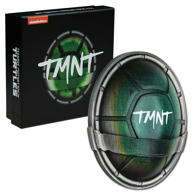 Tuvalu 2025 Teenage Mutant Ninja Turtle - Domed Shell 1.5oz Silver Antiqued Coloured - Image 6
