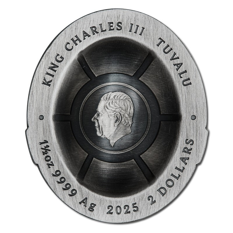 Tuvalu 2025 Teenage Mutant Ninja Turtle - Domed Shell 1.5oz Silver Antiqued Coloured - Image 9