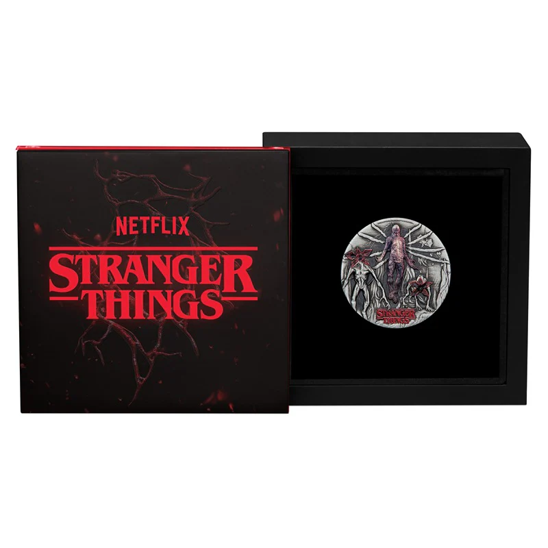 Tuvalu 2026 Stranger Things - Villains 2oz Silver Antiqued Coloured - Image 3